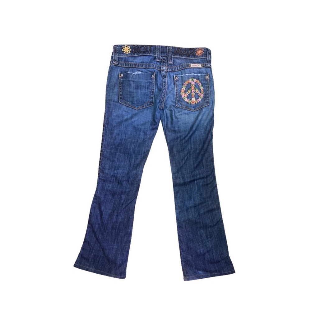 Vintage Frankie b make love not war jeans ☮︎